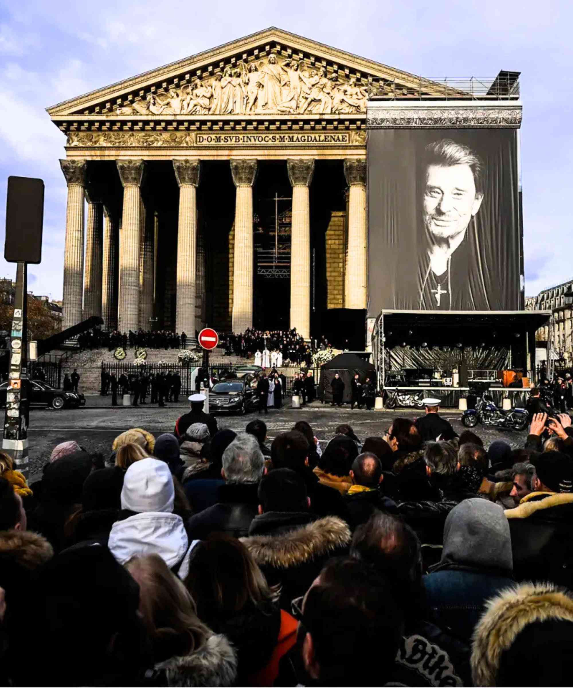 Hommage monumental à Johnny Hallyday à l'Église de la Madeleine