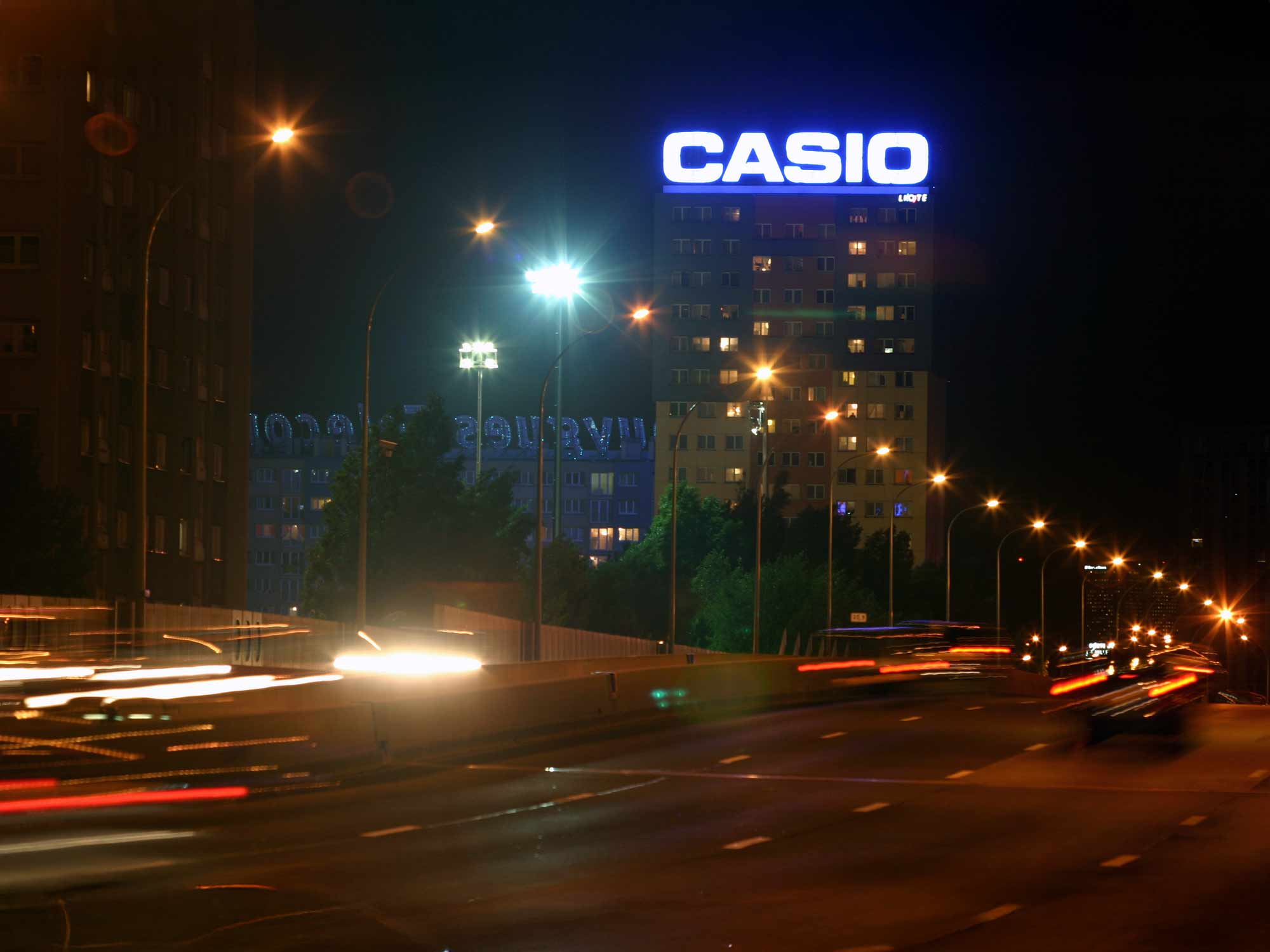 Publicité lumineuse Casio