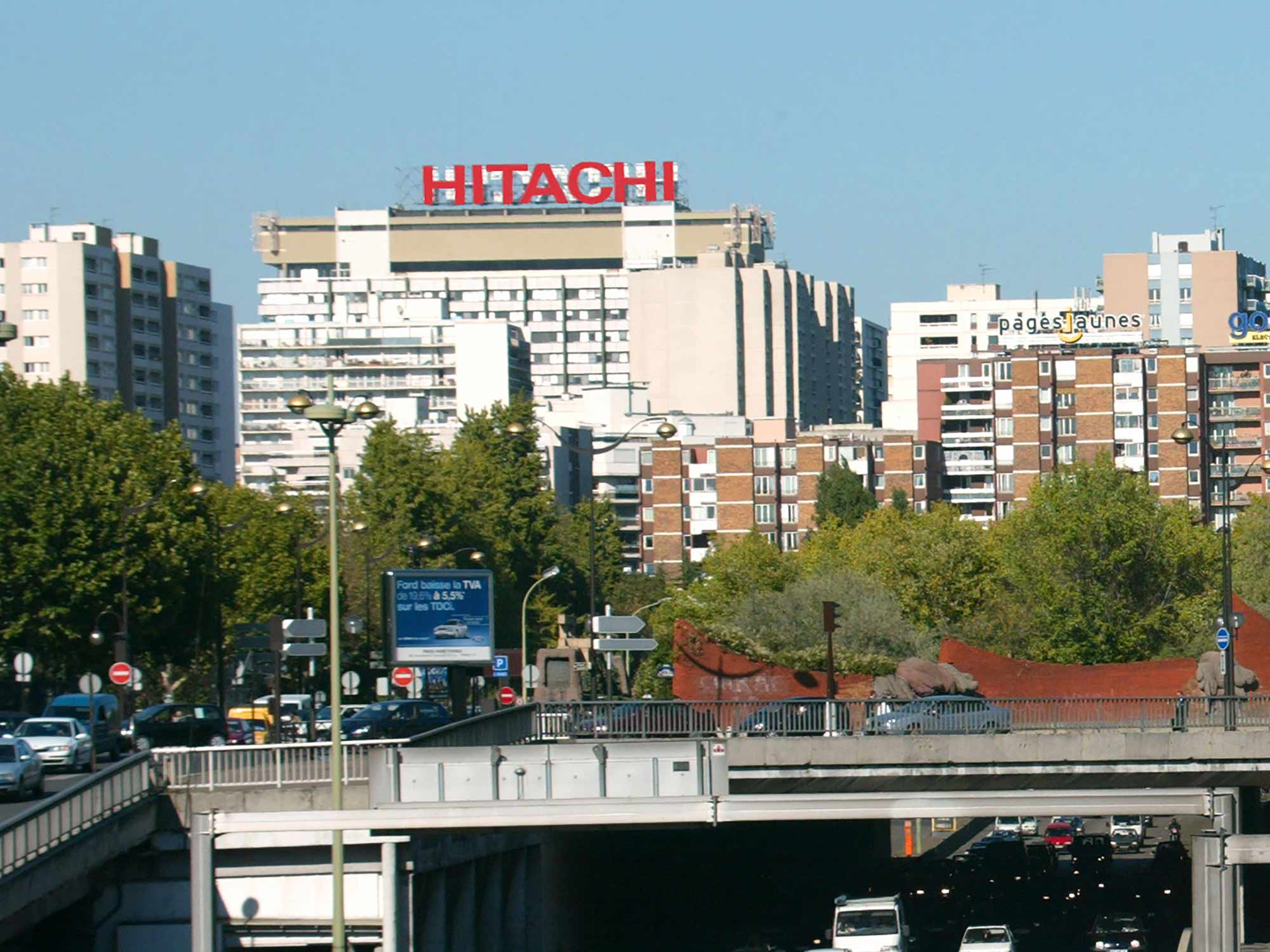 Publicité lumineuse Hitachi
